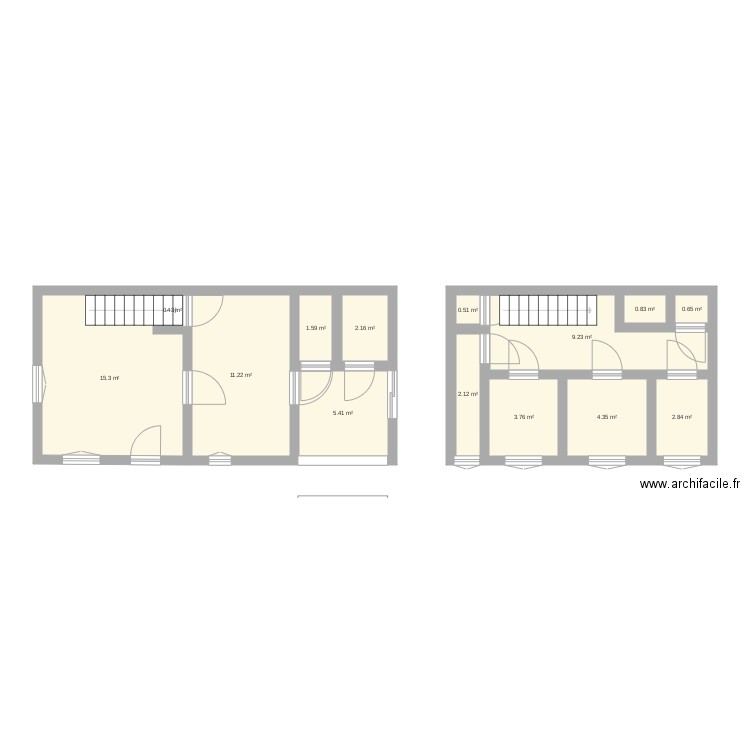 maison 1. Plan de 0 pièce et 0 m2