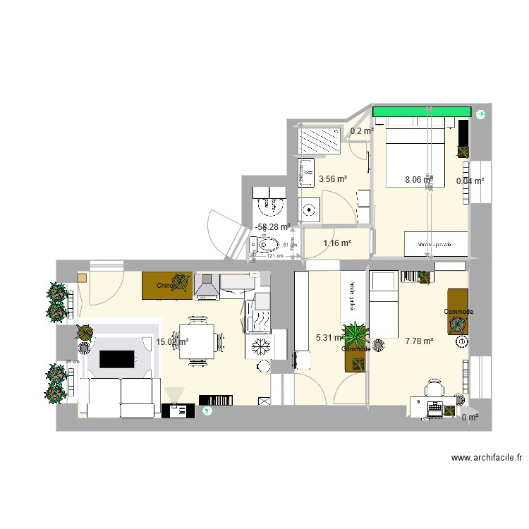 Dames Projection finale V2. Plan de 0 pièce et 0 m2