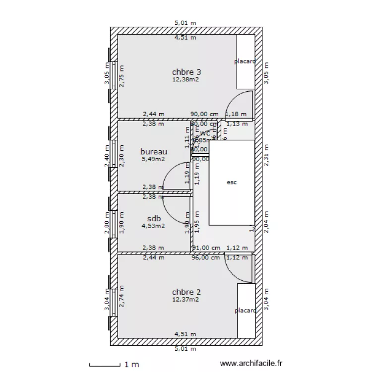 etage. Plan de 