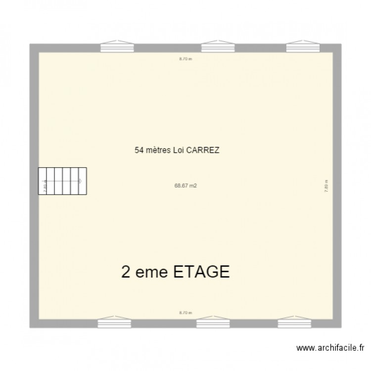 Montesquieu 2 éme étage plan de masse. Plan de 0 pièce et 0 m2