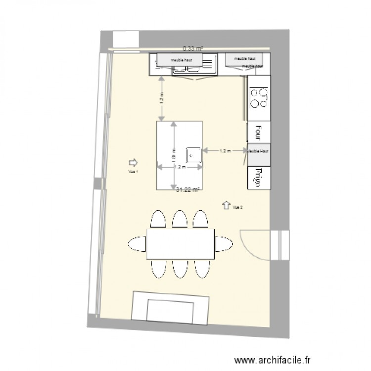 F et M cuisine Projet. Plan de 0 pièce et 0 m2