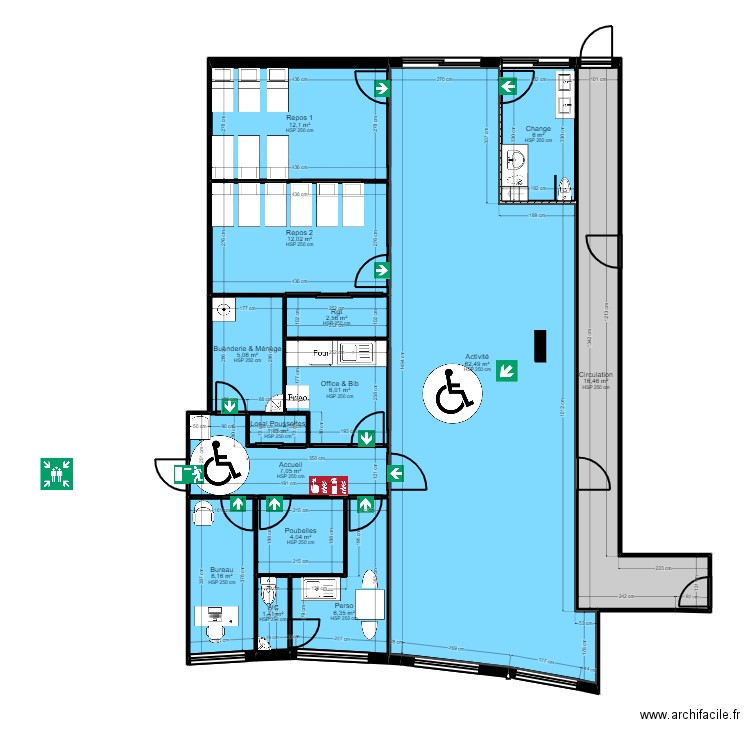93SD1-8M projet V4 evac. Plan de 0 pièce et 0 m2