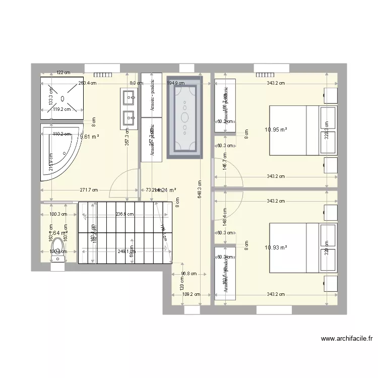 AnneDam 1er proposition 1er &eacute;tage v2. Plan de 