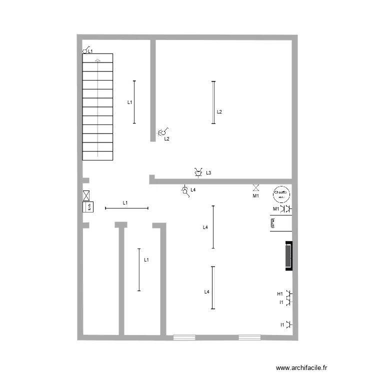 Maison Edoir Cave. Plan de 