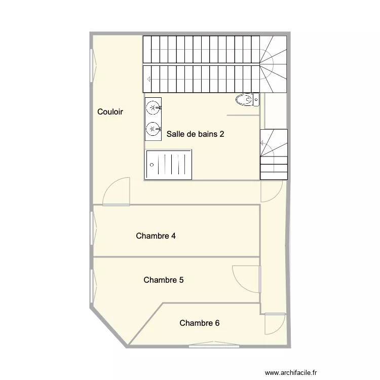 Montebello après travaux. Plan de Montebello après travaux. Plan de
