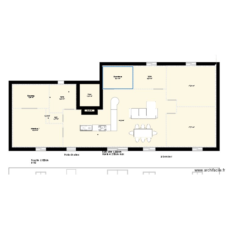 plan debut implantation. Plan de 12 pièces et 134 m2