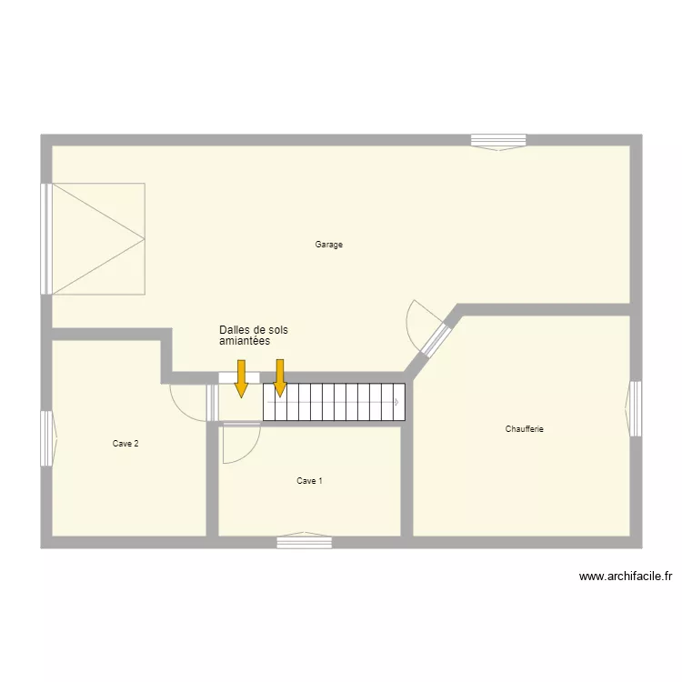 Croquis GASPARETTO Sous sol. Plan de 