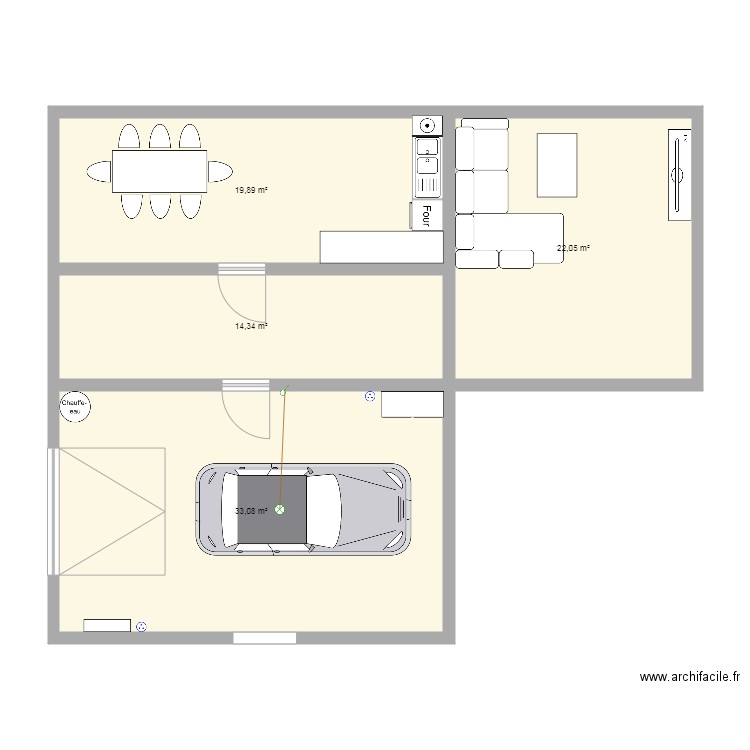 garage. Plan de 0 pièce et 0 m2