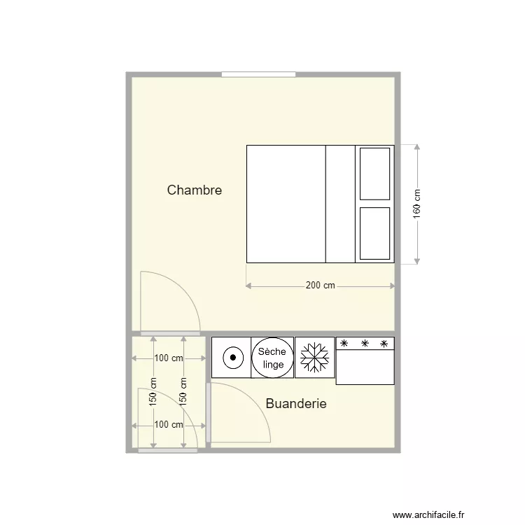 plan apres travaux Grosbois. Plan de 