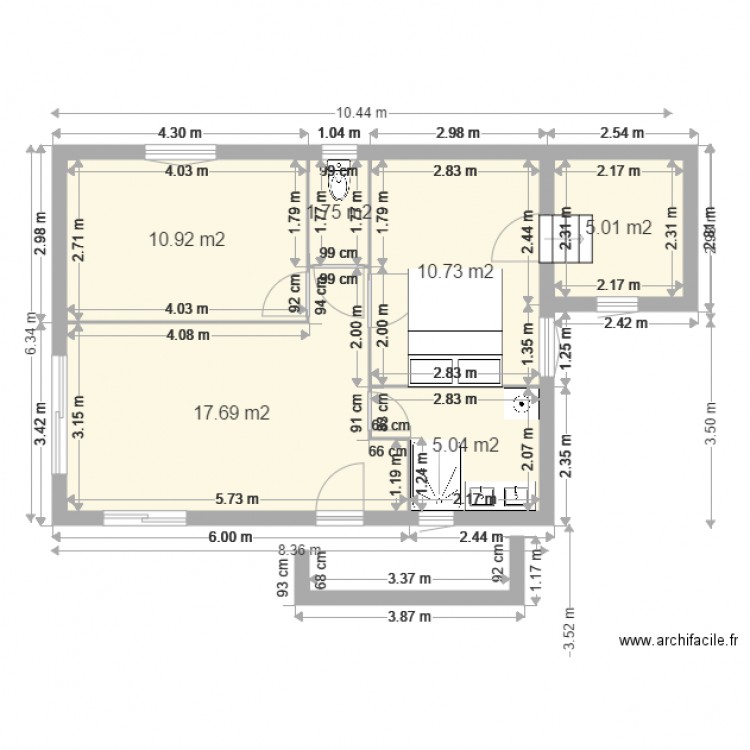 BUGLISE EXISTANT pour y vivre. Plan de 0 pièce et 0 m2