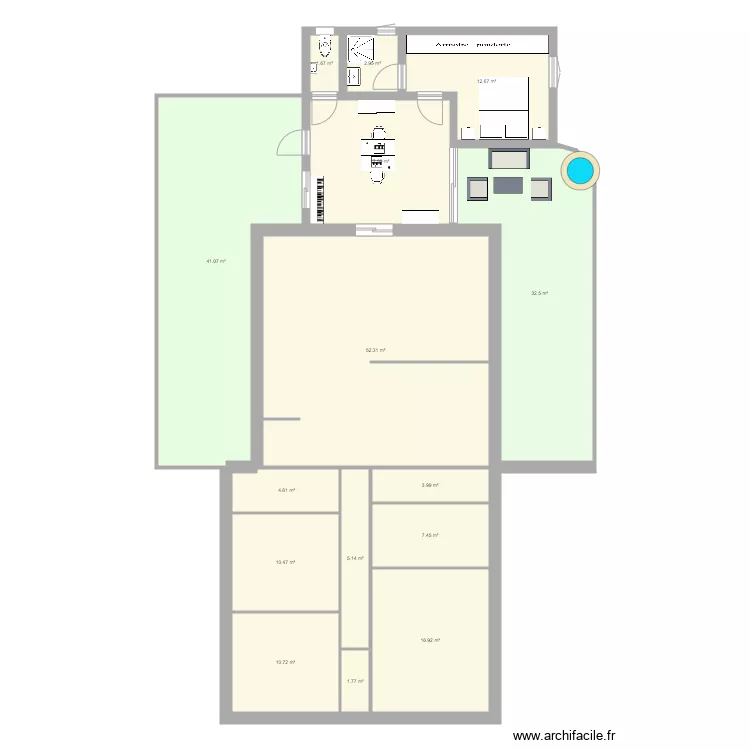 Diane parfait. Plan de 