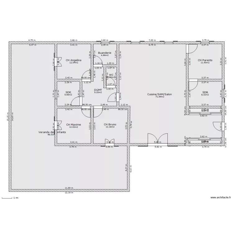 notre maison n°2. Plan de notre maison n°2. Plan de