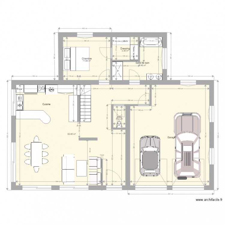 Maison RDC. Plan de 0 pièce et 0 m2