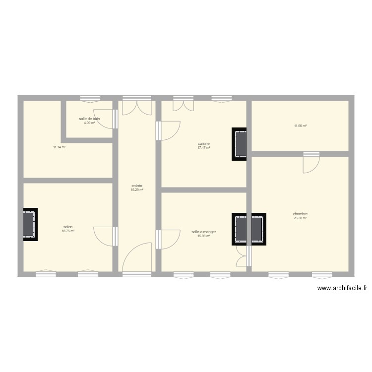 maison. Plan de 0 pièce et 0 m2