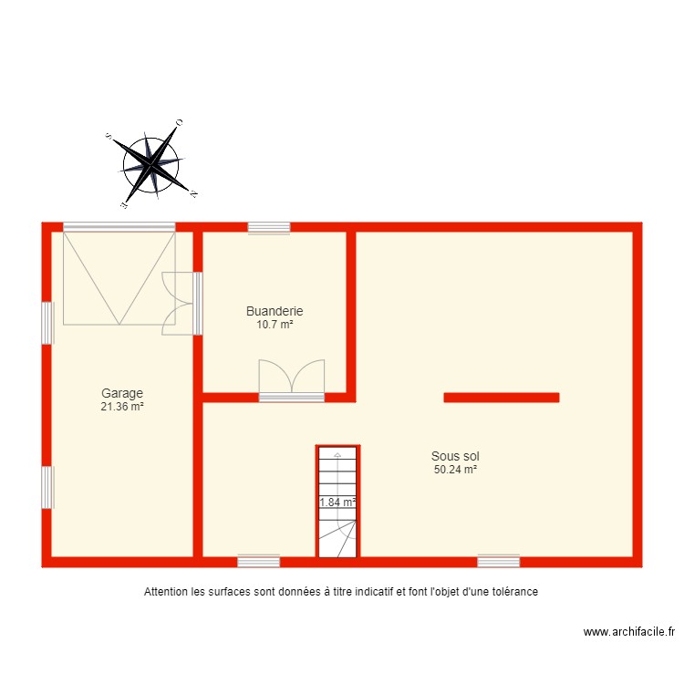 BI 4541 sous sol non côté. Plan de 0 pièce et 0 m2