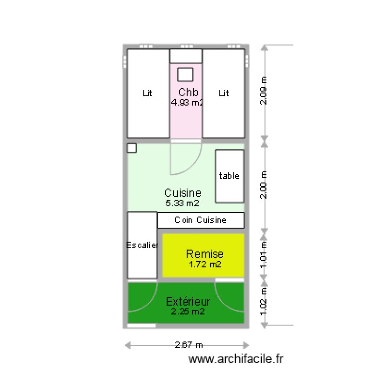 Hutte. Plan de 0 pièce et 0 m2