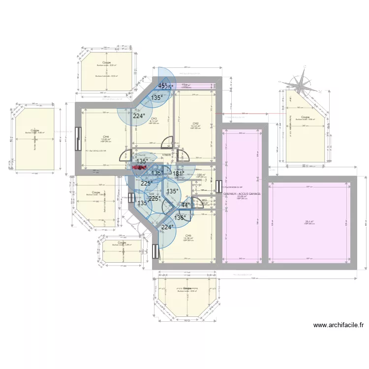 RIT-AE-LEBOUDER. Plan de 