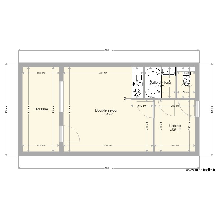 BARABAN. Plan de 0 pièce et 0 m2