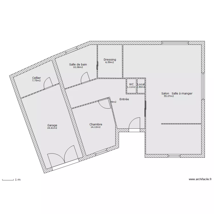 Maison angle 1. Plan de Maison angle 1. Plan de