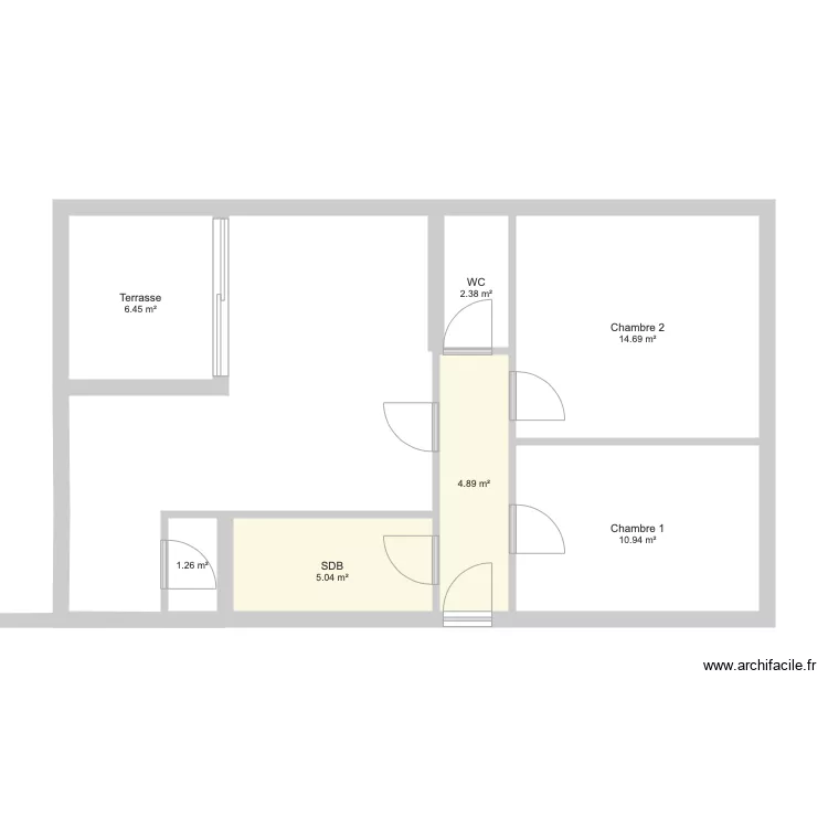 COLONEL BOURG 152 4 EME ETAGE. Plan de 