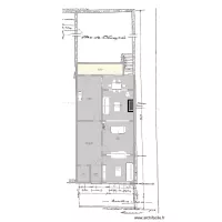 plan RDC BXL pi&egrave;ces base clemence Meubles