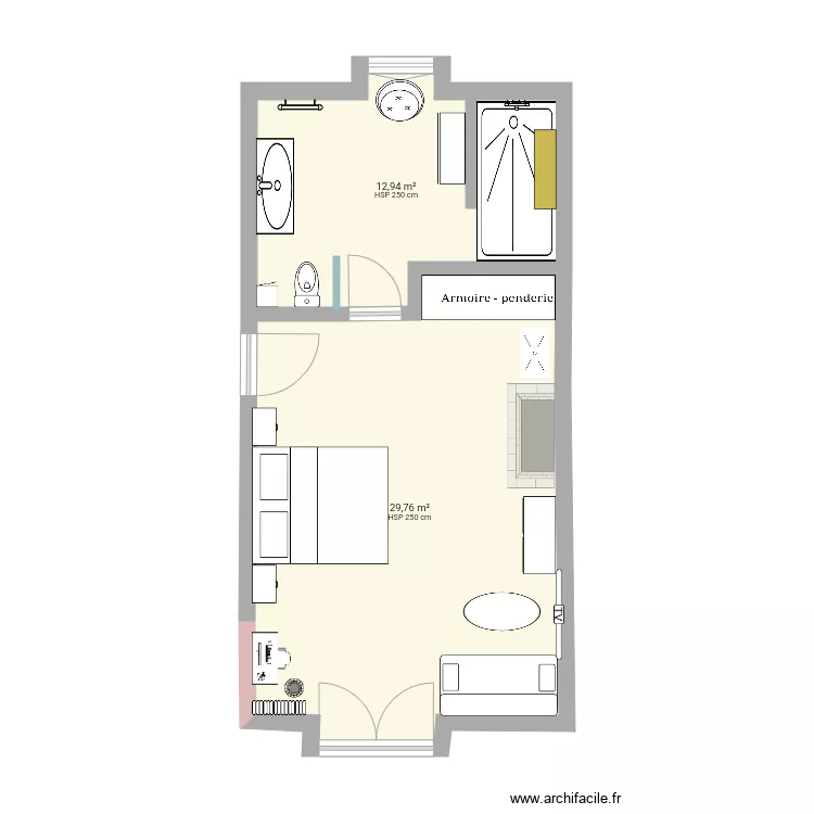 Chambre hote 1. Plan de 