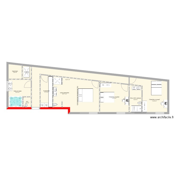 projet. Plan de 0 pièce et 0 m2