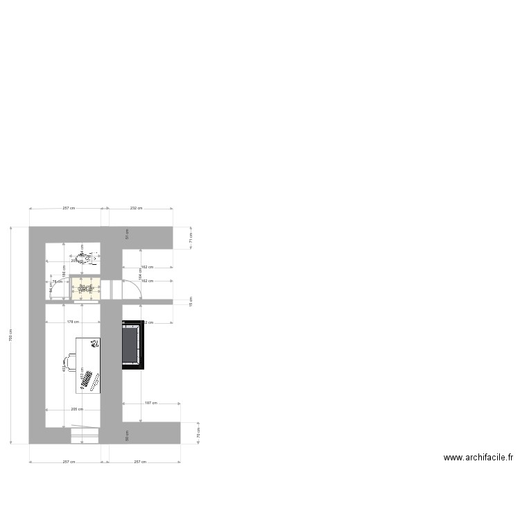 BUREAU WC APRES 22. Plan de 0 pièce et 0 m2