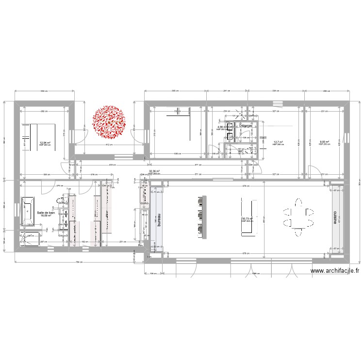 25JUIN PATIO NORD-SDB DRESSING-. Plan de 0 pièce et 0 m2