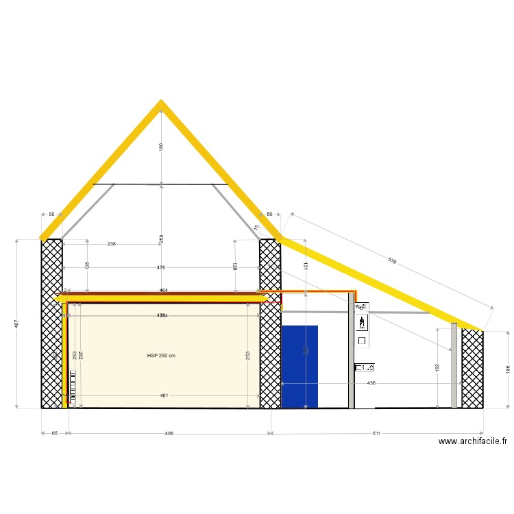 Profile v0.0. Plan de 1 pièce et 12 m2