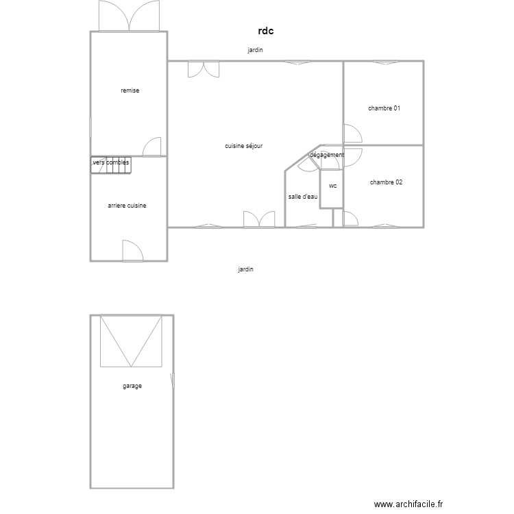 sachot. Plan de 0 pièce et 0 m2