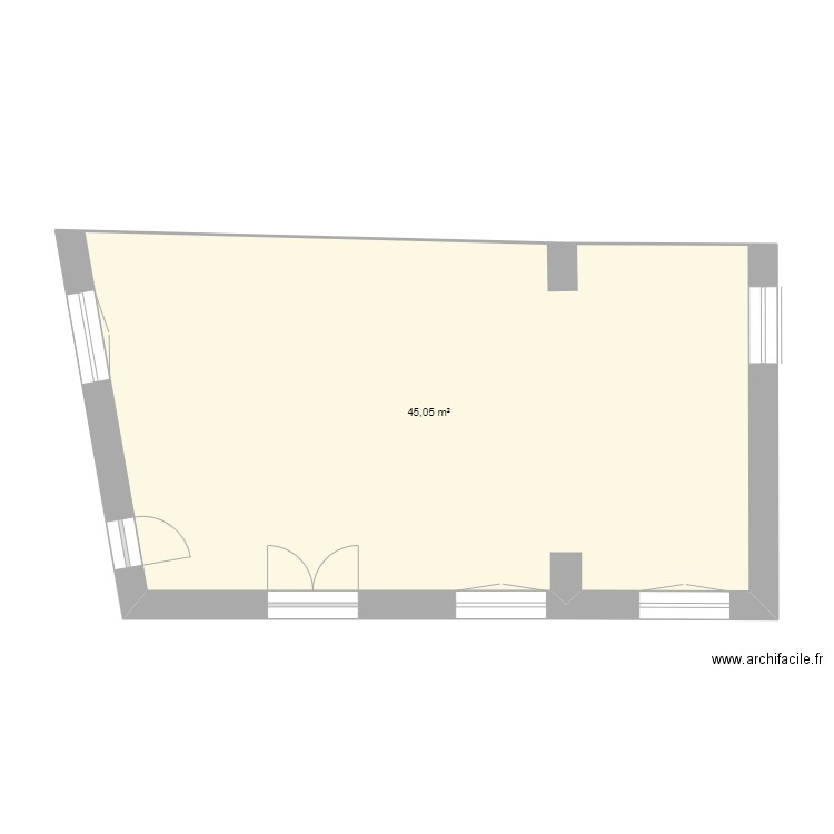 plan studio Montana V2. Plan de 0 pièce et 0 m2