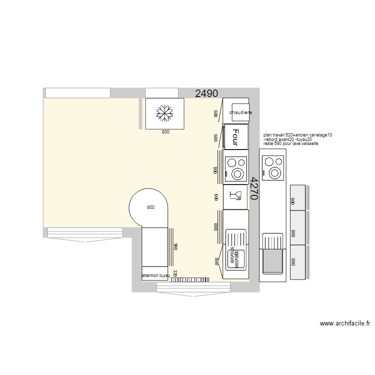 cuisine Ste Foyx. Plan de 0 pièce et 0 m2