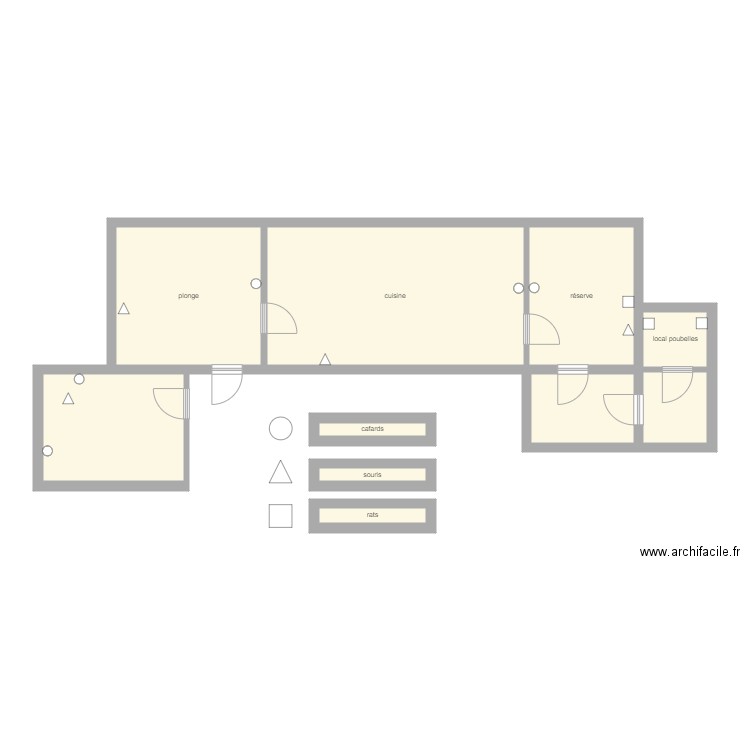 krishna villas. Plan de 10 pièces et 73 m2