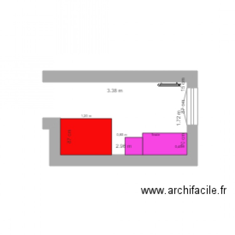 salle de bain 1. Plan de 0 pièce et 0 m2