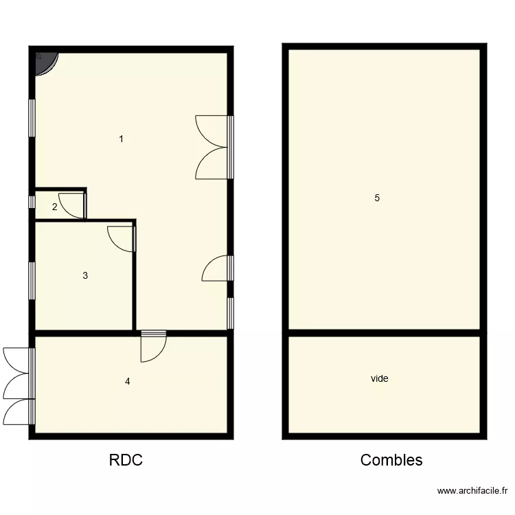 184850 THIEBAUT. Plan de 
