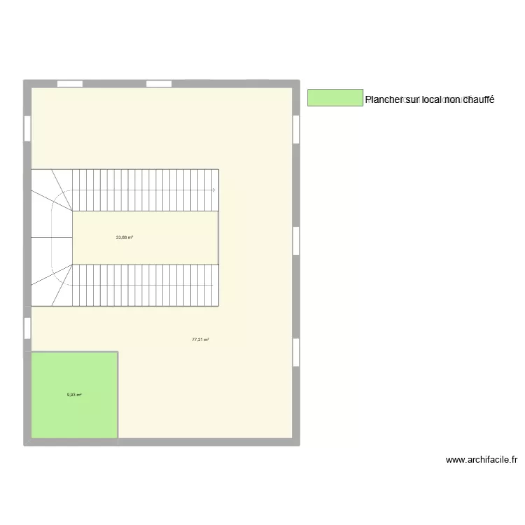 bondenet. Plan de 4  et 232 m²