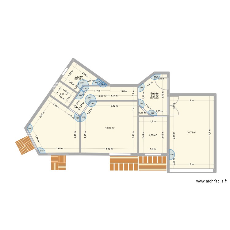 251118. Plan de 10 pièces et 56 m2