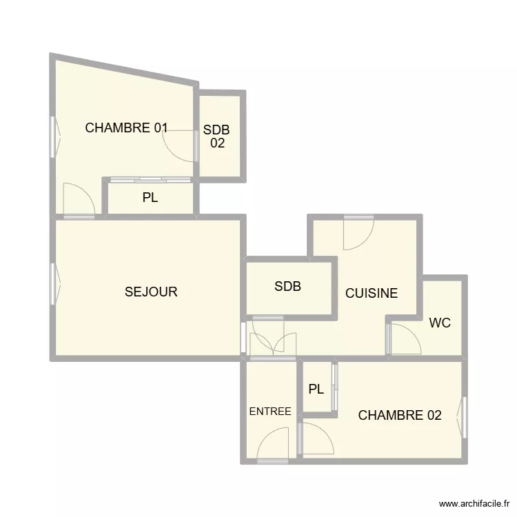 PLAN 6 PLACE REVO AM. Plan de 