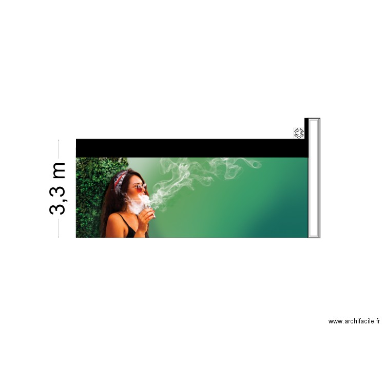 test coté droit. Plan de 0 pièce et 0 m2