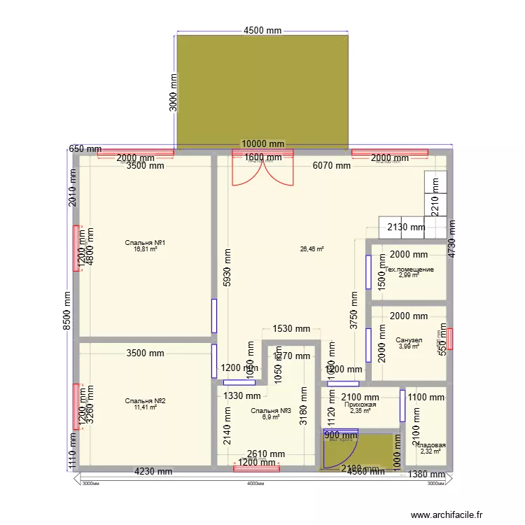 Васильково 1. Plan de 