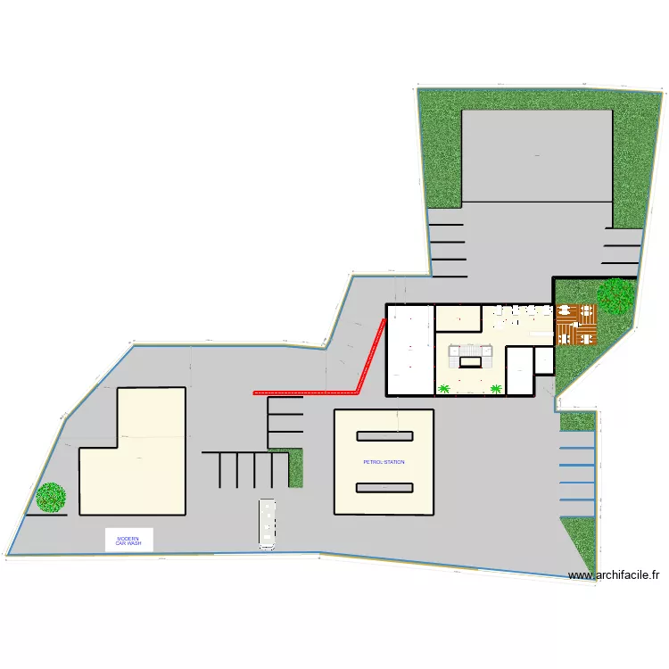 PETROL STATION / LAYOUT FIRST FLOOR 4. Plan de 