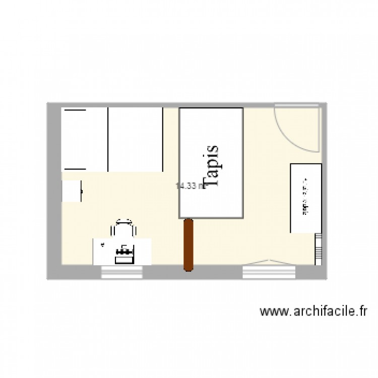 Chbre Alice. Plan de 0 pièce et 0 m2