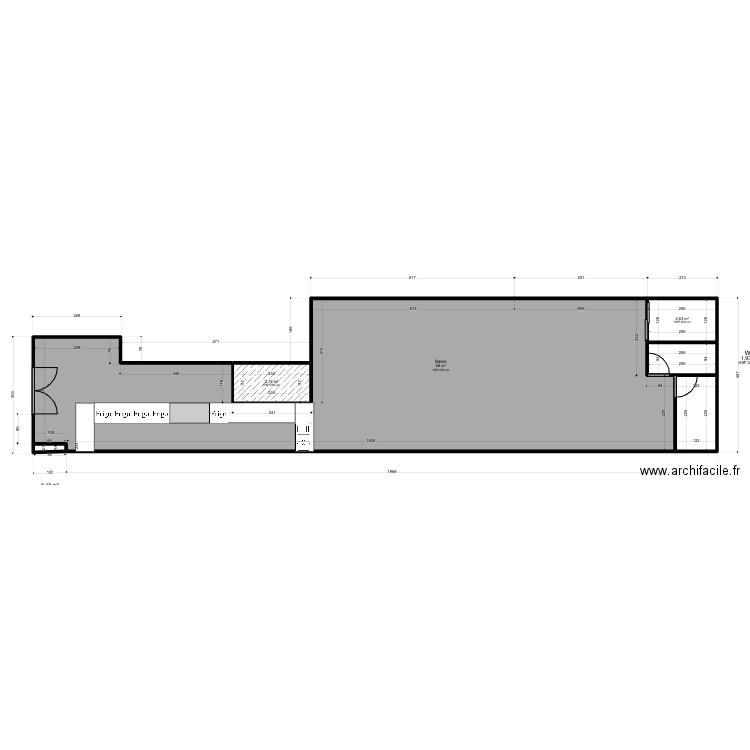 hju÷. Plan de 11 pièces et 159 m2