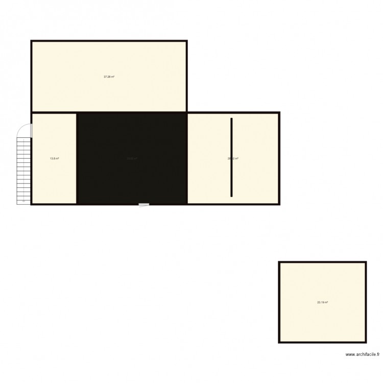 Etage travaux à minima. Plan de 0 pièce et 0 m2