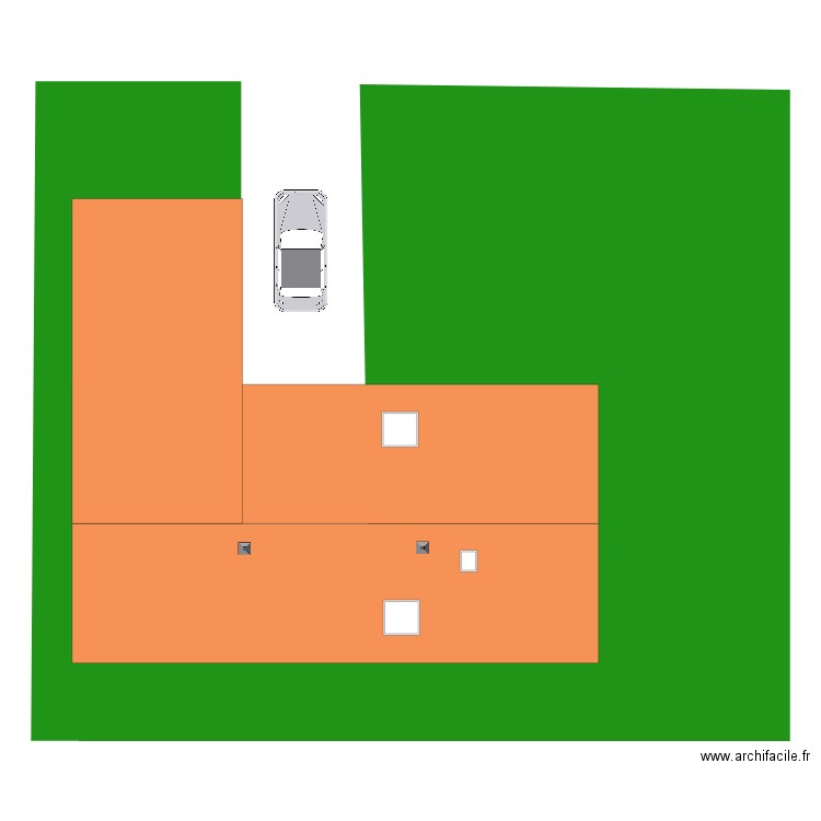 Vue dessus. Plan de 0 pièce et 0 m2