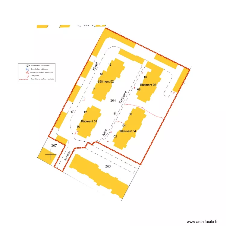 michaudier . Plan de 