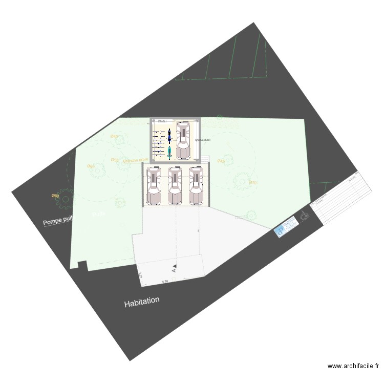 PLAN GARAGE PREVOT V1. Plan de 1 pièce et 41 m2