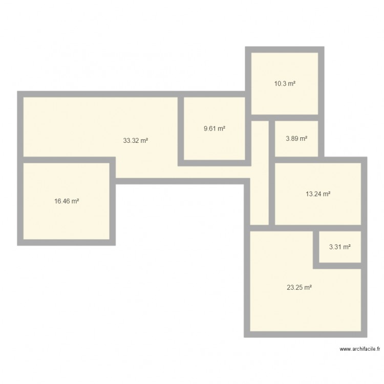 superficie des pieces. Plan de 0 pièce et 0 m2