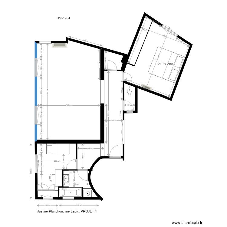 projet Justine 12 décembre. Plan de 0 pièce et 0 m2